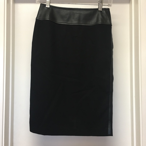 Dolce & Gabbana Dresses & Skirts - Dolce & Gabbana Skirt w Leather Trim